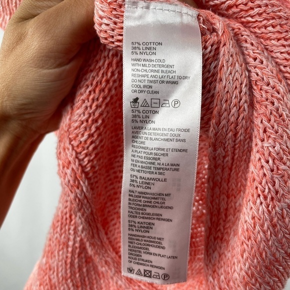 Tommy Bahama Paradise Sun Textured Sweater in Creamsicle Size Extra Small - Picture 5 of 8